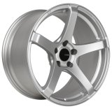 Enkei Kojin 18x8 45mm Offset 5x112 Bolt Pattern 72.6mm Bore Dia Matte Silver Wheel thumbnail 2