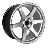 Enkei T6S 18x8.5 45mm Offset 5x100 Bolt Pattern 72.6 Bore Matte Silver Wheel thumbnail 1