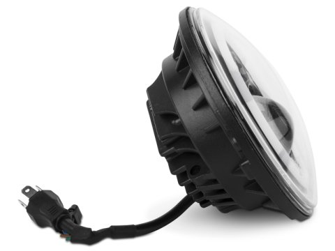 Raxiom 97-18 Jeep Wrangler TJ/JK Axial Halo Headlights w/ DRL Amber Signals- Black Hsng (Clear Lens) thumbnail 6