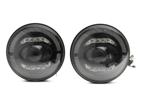 Raxiom 07-18 Jeep Wrangler JK Axial Series LED Headlights- Black Housing (Clear Lens) thumbnail 8