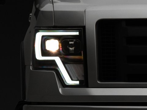 Raxiom 09-14 Ford F-150 G4 Projector Headlights- Black Housing (Clear Lens) thumbnail 5