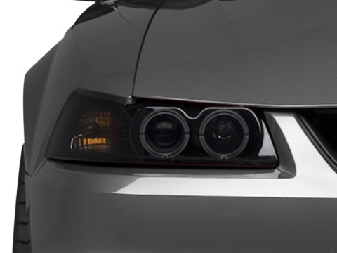 Raxiom 99-04 Ford Mustang Dual LED Halo Projector Headlights- Black Housing (Smoked Lens) thumbnail 4