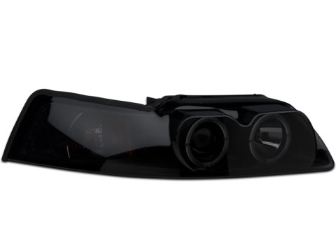 Raxiom 99-04 Ford Mustang Dual LED Halo Projector Headlights- Black Housing (Smoked Lens) thumbnail 5