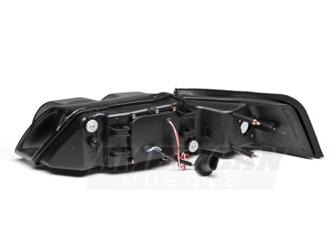 Raxiom 99-04 Ford Mustang Dual LED Halo Projector Headlights- Black Housing (Smoked Lens) thumbnail 9