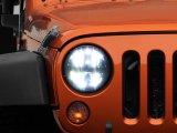 Raxiom 97-18 Jeep Wrangler TJ/JK Axial Series LED Headlights- Black Housing (Clear Lens) thumbnail 1