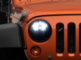 Raxiom 97-18 Jeep Wrangler TJ/JK Axial Series LED Headlights- Black Housing (Clear Lens) thumbnail 8