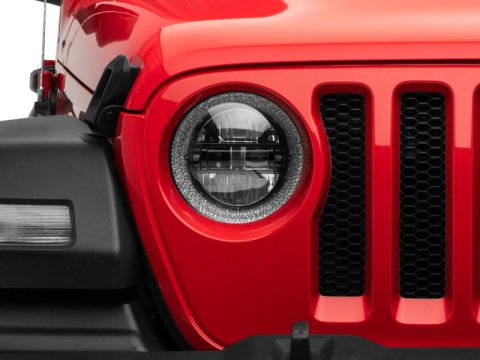 Raxiom 18-22 Jeep Wrangler JL/JT Axial Series LED Headlights- Black Housing (Clear Lens) thumbnail 2