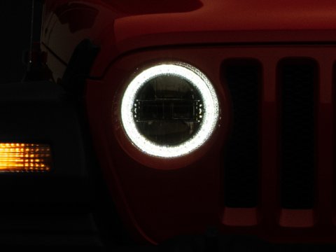 Raxiom 18-22 Jeep Wrangler JL/JT Axial Series LED Headlights- Black Housing (Clear Lens) thumbnail 3