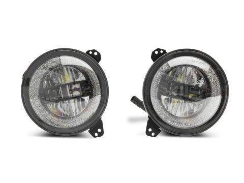 Raxiom 18-22 Jeep Wrangler JL/JT Axial Series LED Headlights- Black Housing (Clear Lens) thumbnail 5
