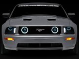 Raxiom 05-09 Ford Mustang w/ Halogen LED Halo Prjctr Headlights-Blk Hsng(Smoked Lens Exclude GT500) thumbnail 3