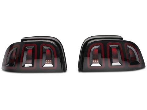 Raxiom 96-98 Ford Mustang Icon LED Tail Lights- Black Housing (Smoked Lens) thumbnail 6