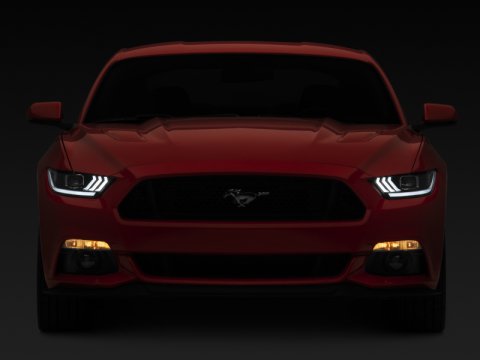 Raxiom 15-17 Ford Mustang GT350 GT500 LED Projector Headlights- Black Housing (Clear Lens) thumbnail 6