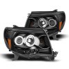 Raxiom 05-09 Tacoma Super White LED Halo Projector Headlights- Black Housing (Clear Lens) thumbnail 5