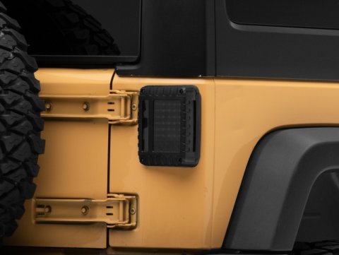 Raxiom 07-18 Jeep Wrangler JK LED Tail Lights- Black Housing (Smoked Lens) thumbnail 2