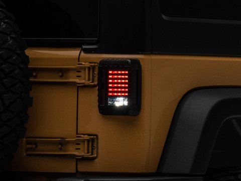 Raxiom 07-18 Jeep Wrangler JK LED Tail Lights- Black Housing (Smoked Lens) thumbnail 6