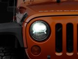 Raxiom 07-18 Jeep Wrangler JK LED Halo Headlights- Black Housing (Clear Lens) thumbnail 1