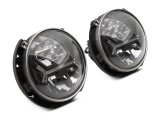 Raxiom 07-18 Jeep Wrangler JK LED Halo Headlights- Black Housing (Clear Lens) thumbnail 5