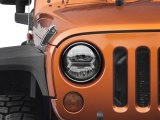 Raxiom 07-18 Jeep Wrangler JK LED Halo Headlights- Black Housing (Clear Lens) thumbnail 9