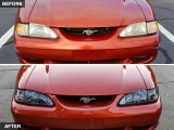 Raxiom 94-98 Mustang Axial Series Cobra Style Headlights- Black Housing (Clear Lens) thumbnail 8