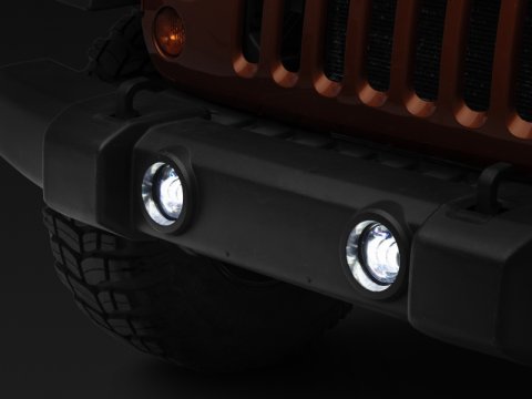 Raxiom 07-22 Jeep Wrangler JK/JL Axial Series Tri-Bar LED Fog Lights- White thumbnail 4