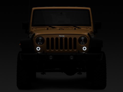 Raxiom 07-18 Jeep Wrangler JK Axial Series LED Turn Signals w/ Halo (Smoked) thumbnail 1