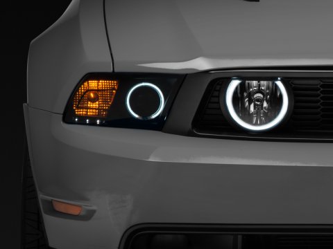 Raxiom 05-12 Ford Mustang GT LED Halo Fog Lights (Chrome) thumbnail 3