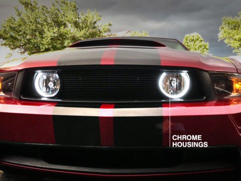 Raxiom 05-12 Ford Mustang GT LED Halo Fog Lights (Chrome) thumbnail 9
