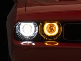 Raxiom 08-14 Dodge Challenger Dual LED Halo Projector Headlights- Black Housing (Clear Lens) thumbnail 1