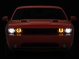 Raxiom 08-14 Dodge Challenger Dual LED Halo Projector Headlights- Black Housing (Clear Lens) thumbnail 4