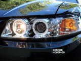 Raxiom 99-04 Ford Mustang Dual LED Halo Projector Headlights- Chrome Housing (Clear Lens) thumbnail 4