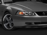 Raxiom 99-04 Ford Mustang Dual LED Halo Projector Headlights- Chrome Housing (Clear Lens) thumbnail 6