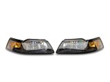 Raxiom 99-04 Mustang Axial Series OEM Style Replacement Headlights- Black Housing (Clear Lens) thumbnail 6