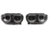 Raxiom 08-14 Dodge Challenger Halo Projctr Headlights w/Sequential Turn Signals-Blk Hsng(Clear Lens) thumbnail 2
