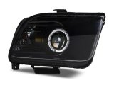 Raxiom 05-09 Ford Mustang Halogen 2010 Style LED Halo Headlights-Blk Hsng(Clear Lens/Excludes GT500) thumbnail 2