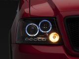 Raxiom 04-08 Ford F-150 Dual LED Halo Projector Headlights- Black Housing (Clear Lens) thumbnail 6