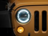 Raxiom 97-18 Jeep Wrangler TJ/JK Axial 7-Inch LED Headlights w/ DRL- Black Housing (Clear Lens) thumbnail 4