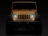 Raxiom 97-18 Jeep Wrangler TJ/JK Axial 7-Inch LED Headlights w/ DRL- Black Housing (Clear Lens) thumbnail 5