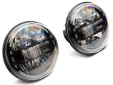 Raxiom 97-18 Jeep Wrangler TJ/JK Axial 7-Inch LED Headlights w/ DRL- Black Housing (Clear Lens) thumbnail 9