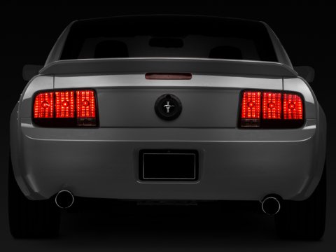 Raxiom 05-09 Ford Mustang Tail Lights- Black Housing (Smoked Lens) thumbnail 1
