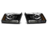 Raxiom 09-18 Dodge RAM 1500 LED Halo Headlights w/Switchback Turn Signals- Blk Housing (Clear Lens) thumbnail 4
