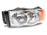 Raxiom 02-05 Dodge RAM 1500 Axial Series OEM Style Rep Headlights- Chrome Housing (Clear Lens) thumbnail 6