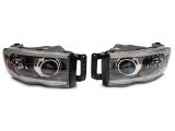 Raxiom 02-05 Dodge RAM 1500/2500/3500 Axial LED Projector Headlights- Black Housing (Clear Lens) thumbnail 1