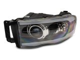 Raxiom 02-05 Dodge RAM 1500/2500/3500 Axial LED Projector Headlights- Black Housing (Clear Lens) thumbnail 4