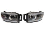 Raxiom 02-05 Dodge RAM 1500/2500/3500 Axial LED Projector Headlights- Black Housing (Clear Lens) thumbnail 5