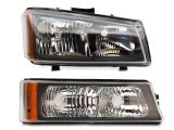 Raxiom 03-06 Chevrolet Silverado 1500 Axial OEM Style Rep Headlights- Chrome Housing (Clear Lens) thumbnail 2