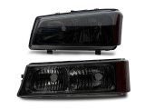 Raxiom 03-06 Chevrolet Silverado 1500 Axial OEM Style Rep Headlights- Chrome Housing- Smoked Lens thumbnail 3