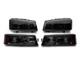 Raxiom 03-06 Chevrolet Silverado 1500 Axial OEM Style Rep Headlights- Chrome Housing- Smoked Lens thumbnail 4