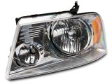 Raxiom 04-08 Ford F-150 Axial Series OEM Style Replacement Headlights- Chrome Housing (Clear Lens) thumbnail 2