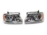 Raxiom 04-08 Ford F-150 Axial Series OEM Style Replacement Headlights- Chrome Housing (Clear Lens) thumbnail 8