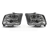 Raxiom 05-09 Ford Mustang Excluding GT500 LED Halo Projector Headlights- Chrome Housing (Clear Lens) thumbnail 7